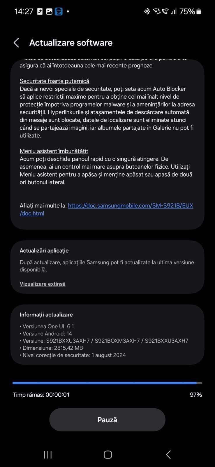 One UI 6.1.1 One UI 6.1.1 a ajuns în România. Ce aduce nou și cum o descarci