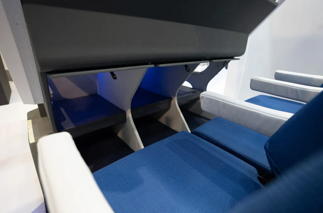 Chaise Longue Chaise Longue și Airbus discută introducerea scaunelor supraetajate. Dispare compartimentul de bagaje din avioane