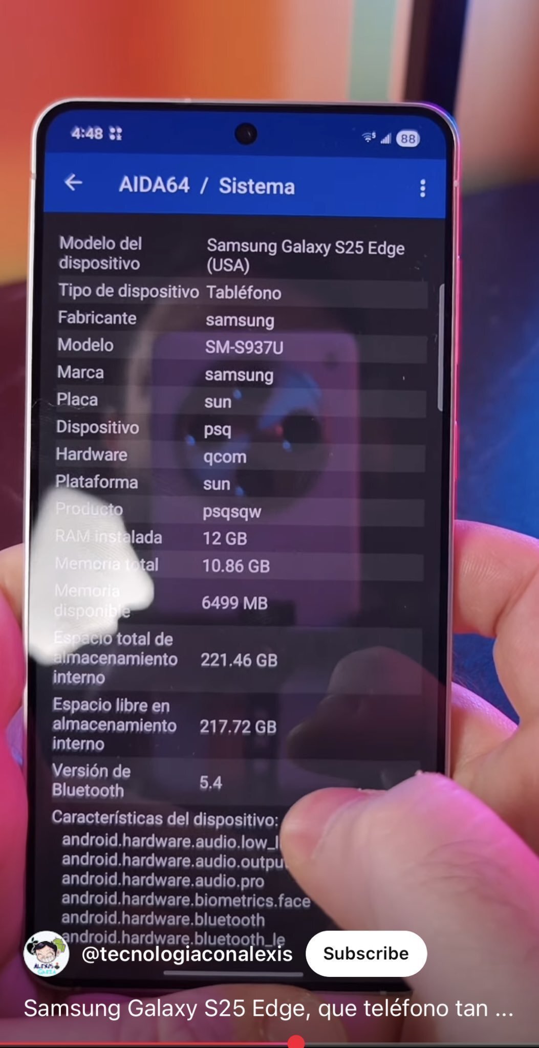 S25edge specs