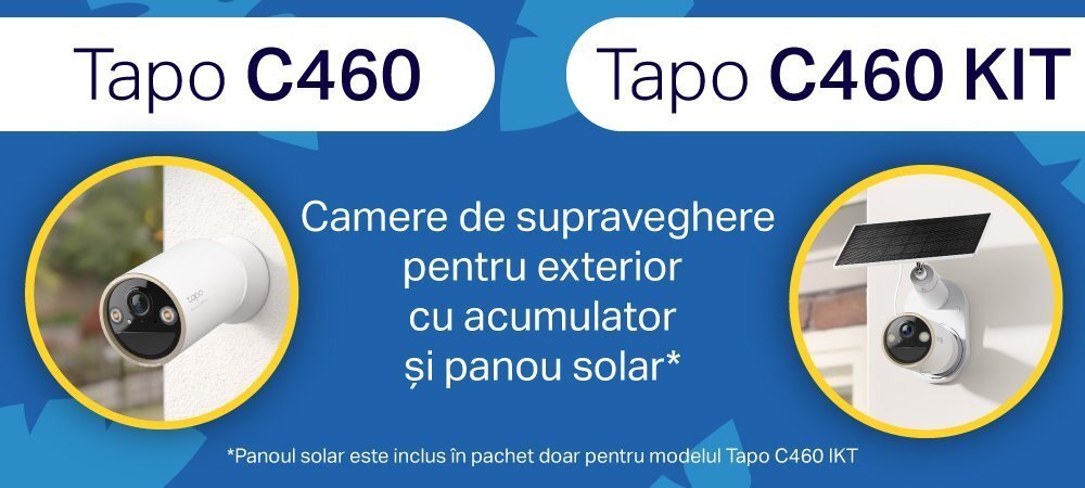 TP-Link lansează camerele de supraveghere Tapo C460, C410 și C425