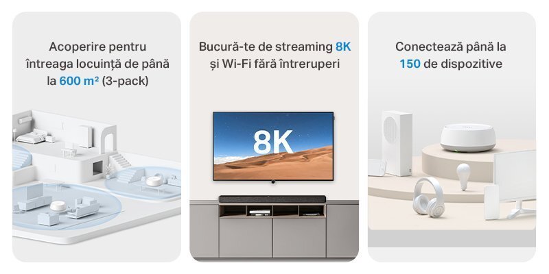 TP-Link lansează DECO BE22, un router Mesh Wi-Fi 7 cu conexiuni Gigabit