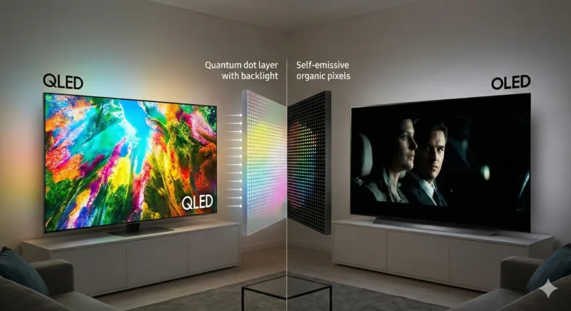 OLED versus QLED