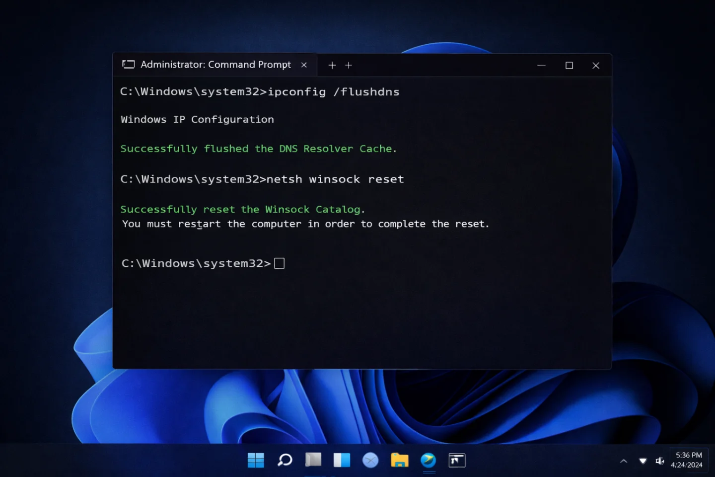 Ipconfig si Netsh sunt esentiale pentru depanarea conexiunii