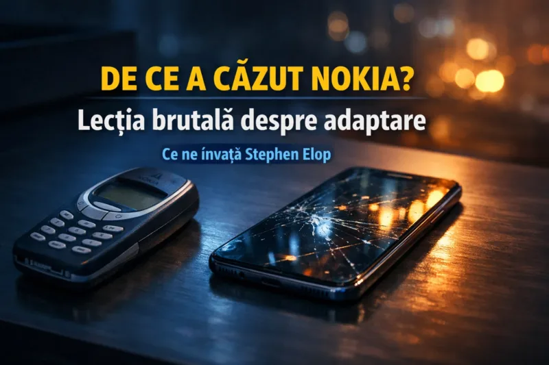 Telefon Nokia clasic model sau N95 abandonat pe un birou alaturi de un smartphone modern cu ecran aprins contrast intre vechi si nou