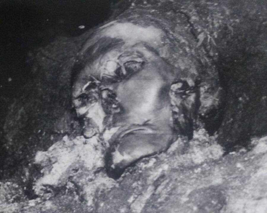Mummified skull