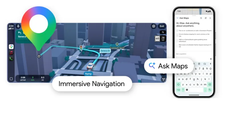 Ask Maps și Immersive Navigation
