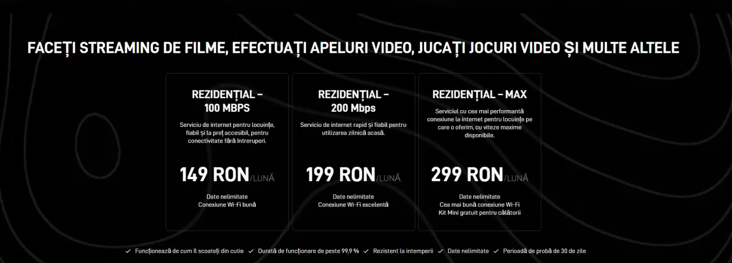Starlink abonamente