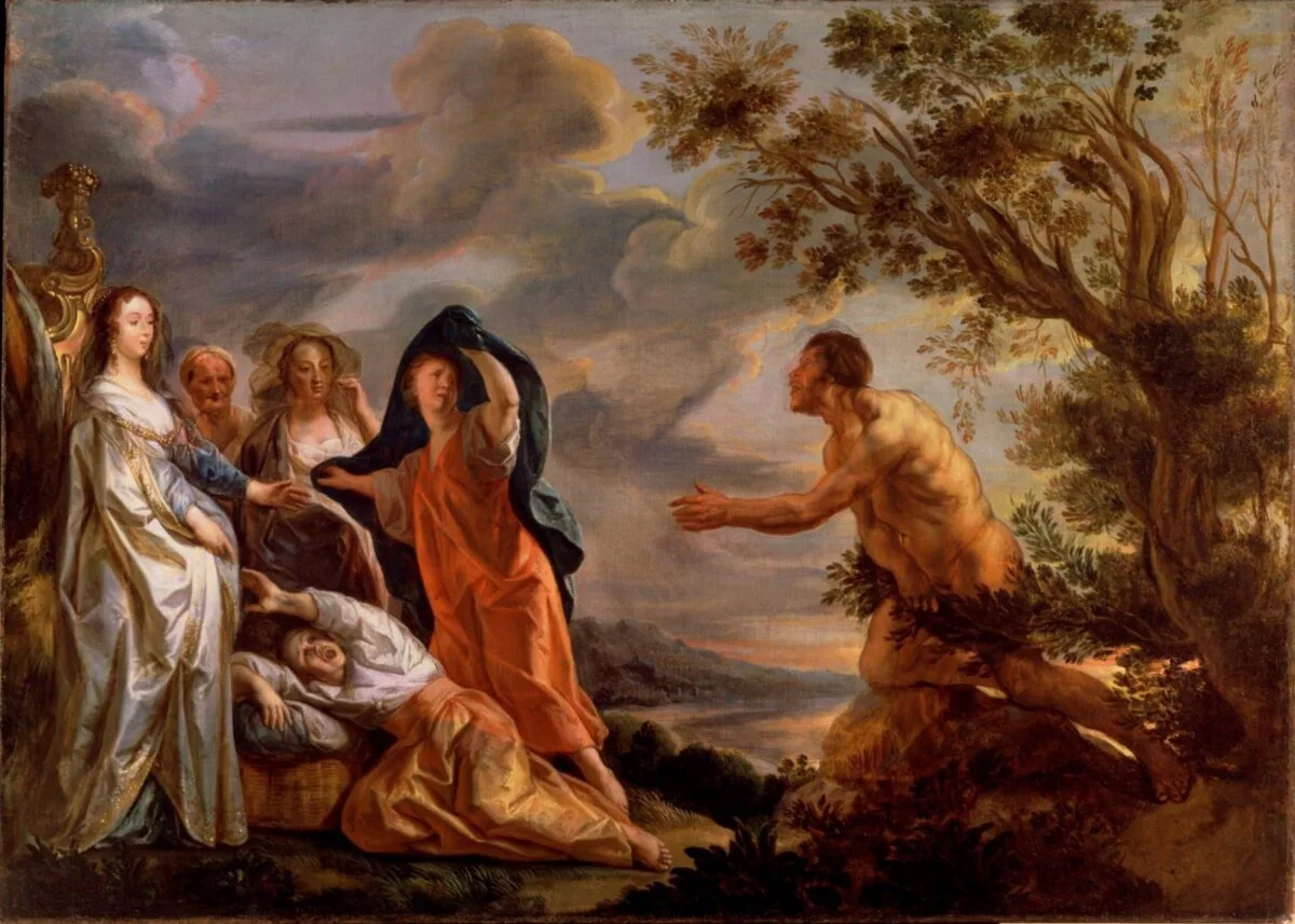 Odiseu și Nausicaa, pictură de Jacob Jordaens