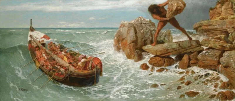 Odiseu și Polifem, pictură de Arnold Böcklin (1896)