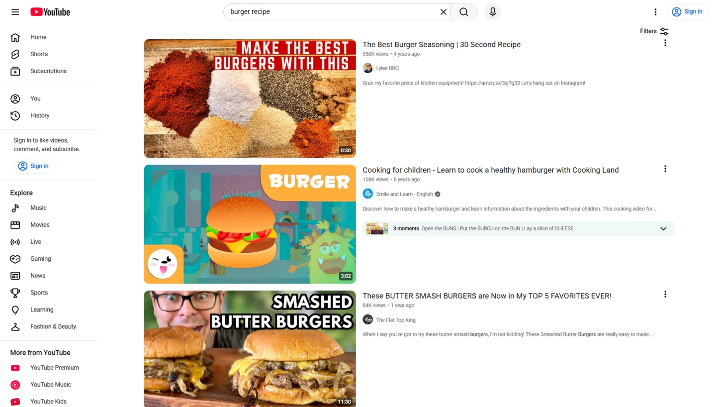 Feed YouTube pe desktop, locul din care dezactivezi YouTube Shorts cu ajutorul unei extensii