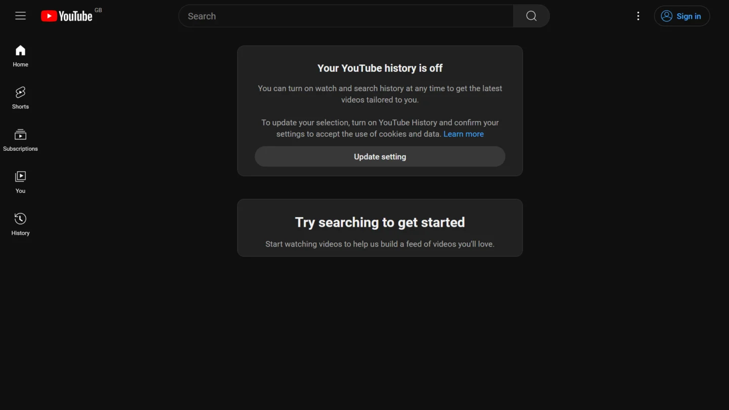 Interfața YouTube, în contextul în care YouTube Premium se scumpește