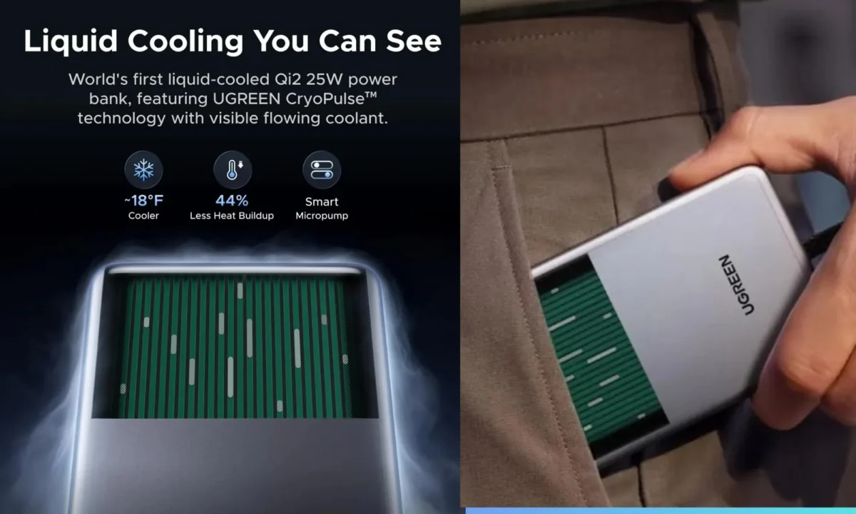 Ugreen MagFlow Pro Magnetic Power Bank liquid cooling