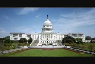 Fațada vestică a Capitoliului Statelor Unite din Washington