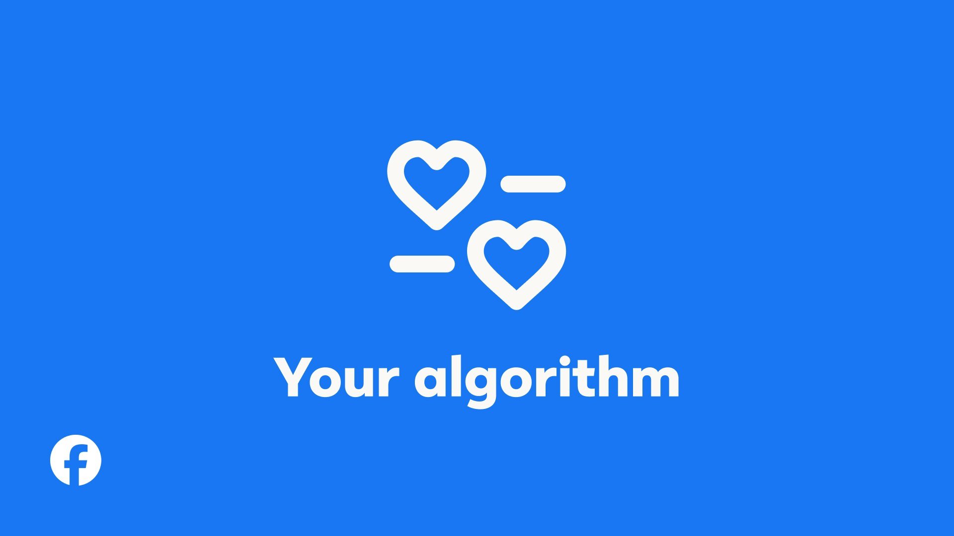 algoritmul Facebook Grafică oficială Meta pentru Your algorithm, funcția care reglează algoritmul Facebook în Feed și Reels