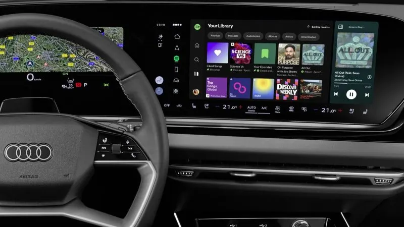 Spotify în Audi, fără telefon: ce modele primesc aplicația nativă